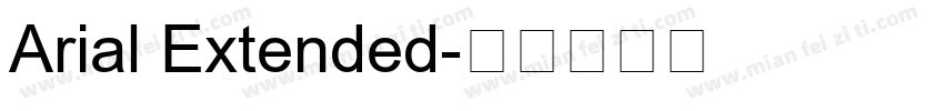 Arial Extended字体转换